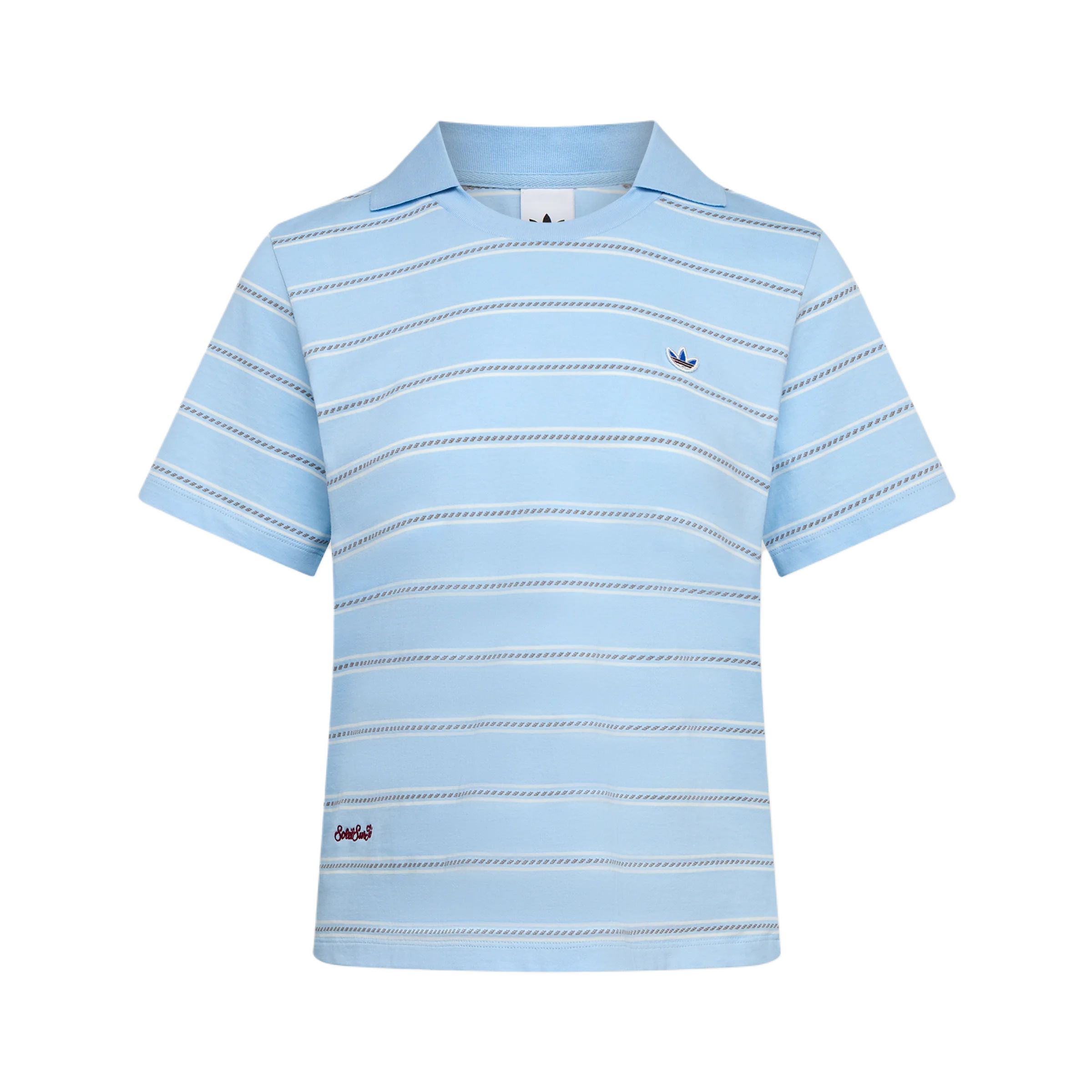 Adidas Originals Resort S W2 Поло в полоску Спортивные женские топы KX0740 S