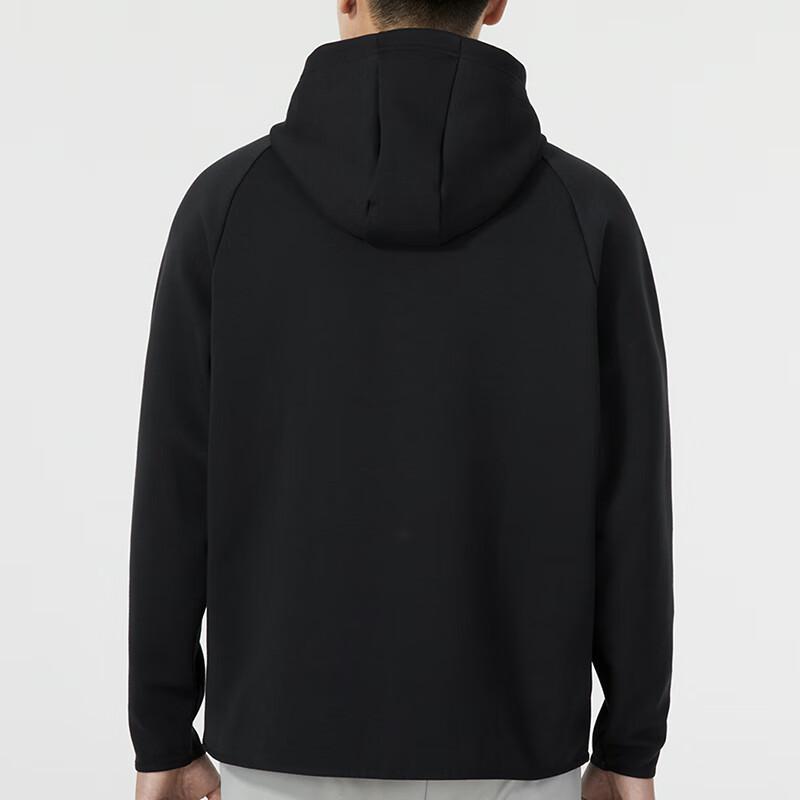 Under Armour Solid Color Breathable Sports Hoodie Men Black 1379811-001