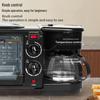 3-in-1 Breakfast Machine: Toaster, Sandwich Maker & Coffee Brewer - 110V