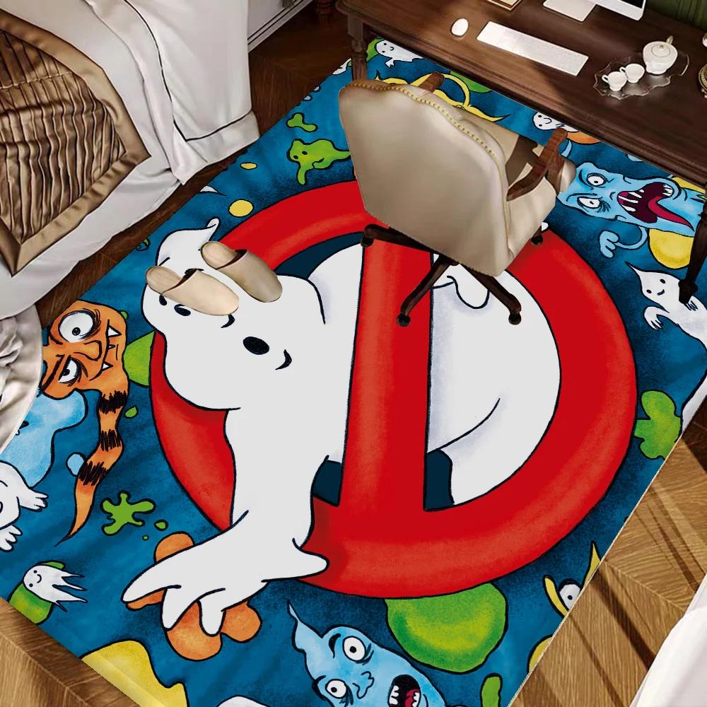 Ghostbusters Door Mat Washable Non-Slip Living Room Sofa Chairs Area Mat Kitchen Toilet Rug