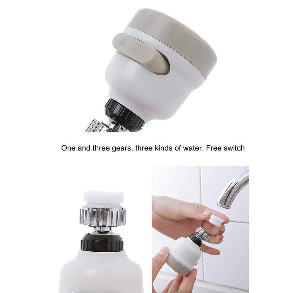 360 Degree Moveable Kitchen Tap Head Universal Rotatable Faucet Water Sprayer Water-saving