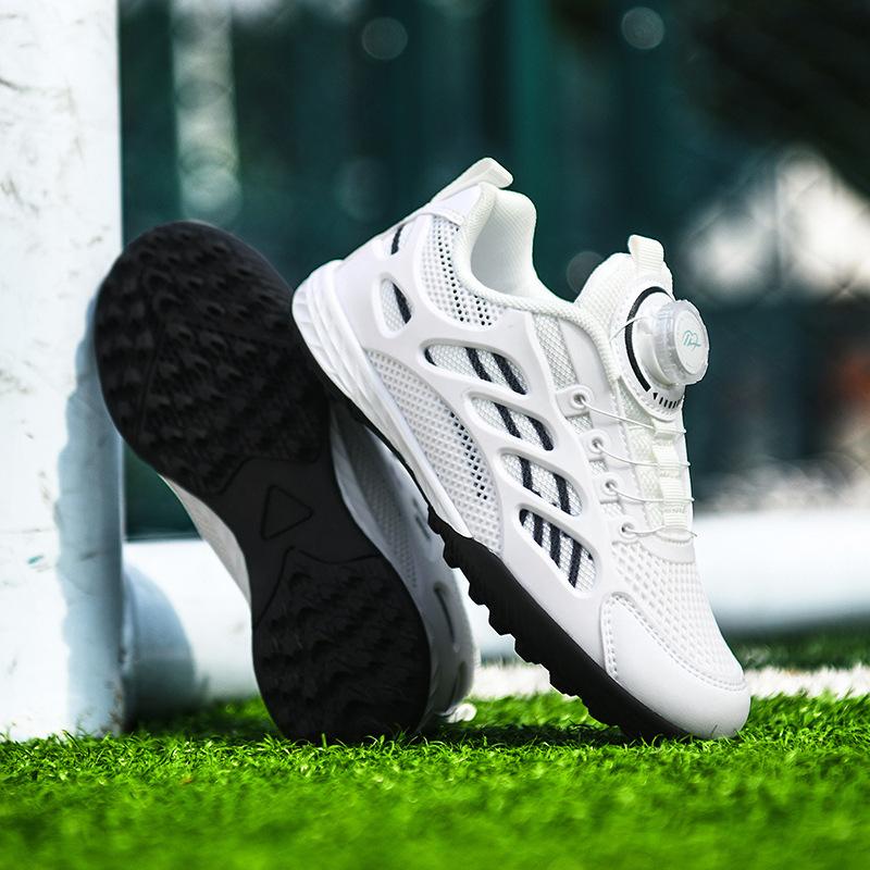 2025 rotating button children's football shoes girls primary school boys game tf broken nails girls training shoes