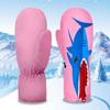 Kids Winter Ski Gloves: Fleece-Lined, Anti-Slip, Cartoon Design for Snow Play