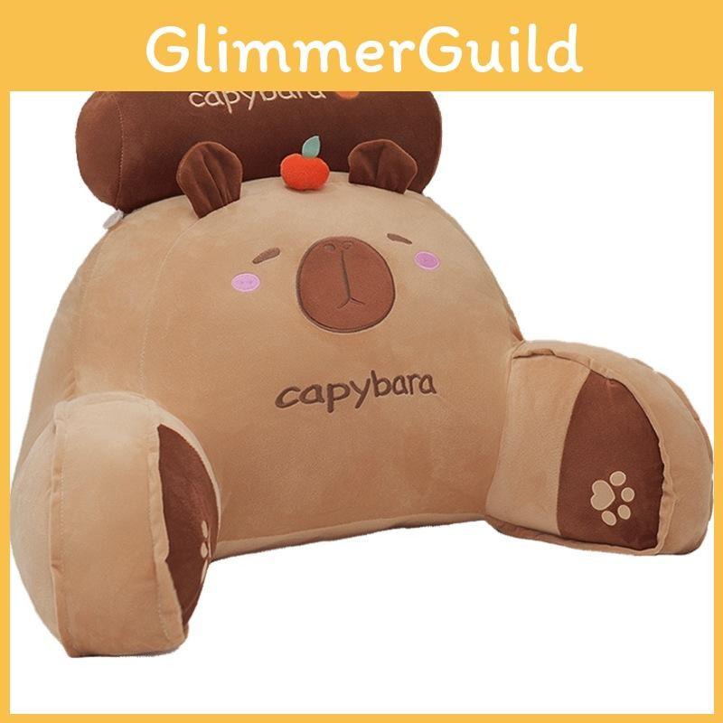 Plush Capybara Animal Cushion With Pp Cotton Filling Latex For Home And Car