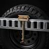 Metal Spare Tire Holder with E-Track Fitting Base and Threaded Rod for Trucks and Enclosed Trailer Vehicle Cargo Areas