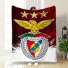 A Golden Eagle Above Three Stars, a Shield, and a Circular Emblem Design. for All Seasons Blanket Lunch Break Throw Gift