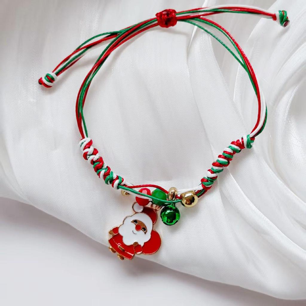 Christmas Handmade Santa & Snowman Bracelet - Gift for Couples & Friends