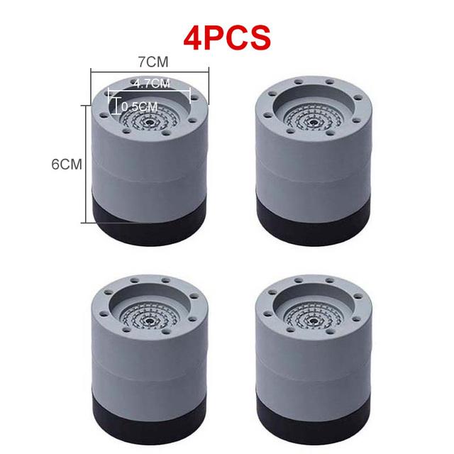 4 ks Univerzální antivibrační podložky Pračka Gumová podložka na nohy Antivibrační podložka pro zvedání podnoží snižující hluk nábytku