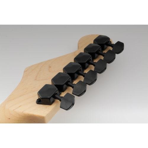 Musiclily Pro 6-Piece Guitar Tuners for Strat/Telecaster Electric Guitars, Black