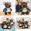 Adorable Plush Pig Bajie Doll Soft Toy Black Myth Wukong Keychain Gift For Girls