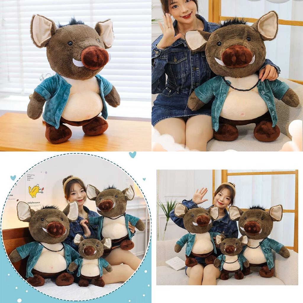 Adorable Plush Pig Bajie Doll Soft Toy Black Myth Wukong Keychain Gift For Girls
