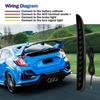 For Honda Civic Type-R Sl Hatchback 2016 2017 2018 2019 2020 LED Rear Bumper Reflector Lights Brake Dynamic Turn Signal Lamps