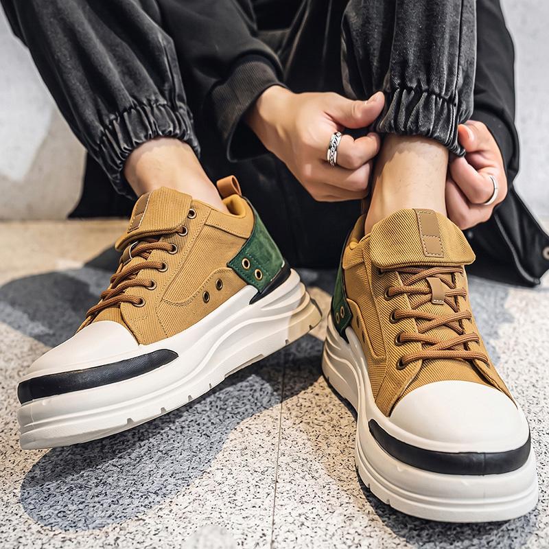 Pánské ležérní módní plátěné tenisky pro všechny sezóny, na skateboarding, pro studenty, pohodlné, pro kluky, trendy, s měkkou podrážkou, prodyšné boty
