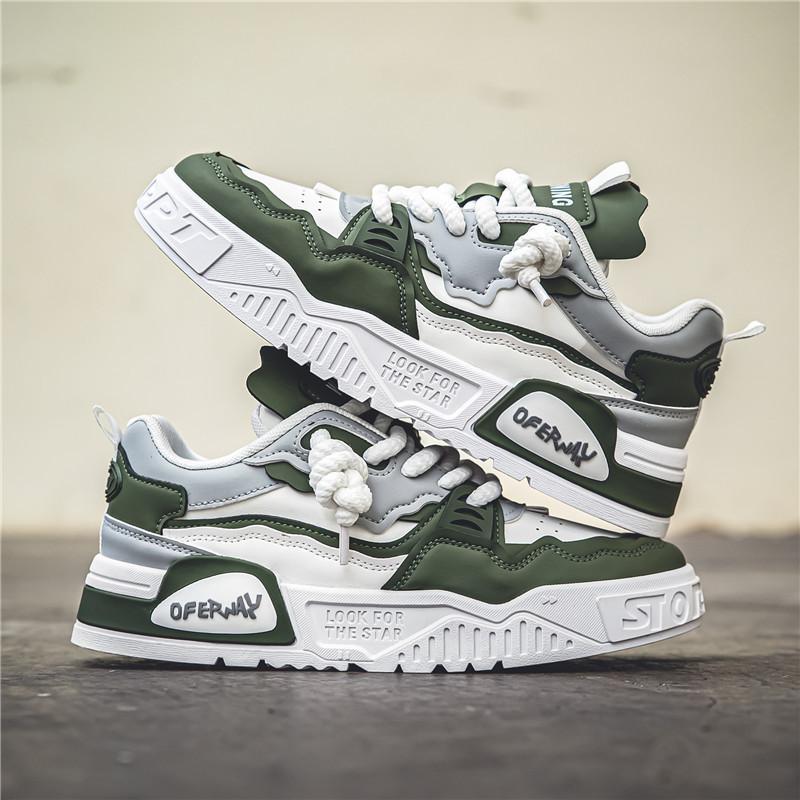 Guochao men's shoes 2025 new summer breathable versatile niche original casual board shoes platform non-slip sports tide shoes