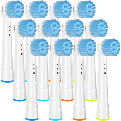 12 Stück empfindliche Zahnbürstenköpfe für Oral-B Zahnbürstenköpfe Advance Power/Pro Health elektrische Zahnbürstenköpfe
