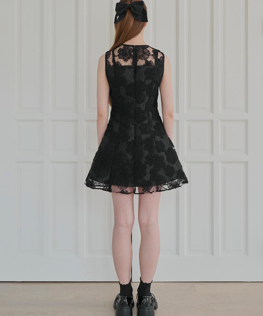 Aliena Flower Embroidery Mini Dress