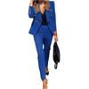 Women's Dressy 2 Piece Business Set Long Sleeve Blazer And Pencil Pant Set Casual Office Work Outfit