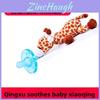 Baby Pacifier Toy With Silicone Material For 024 Months Infants And Hanging Plush Animal Decor