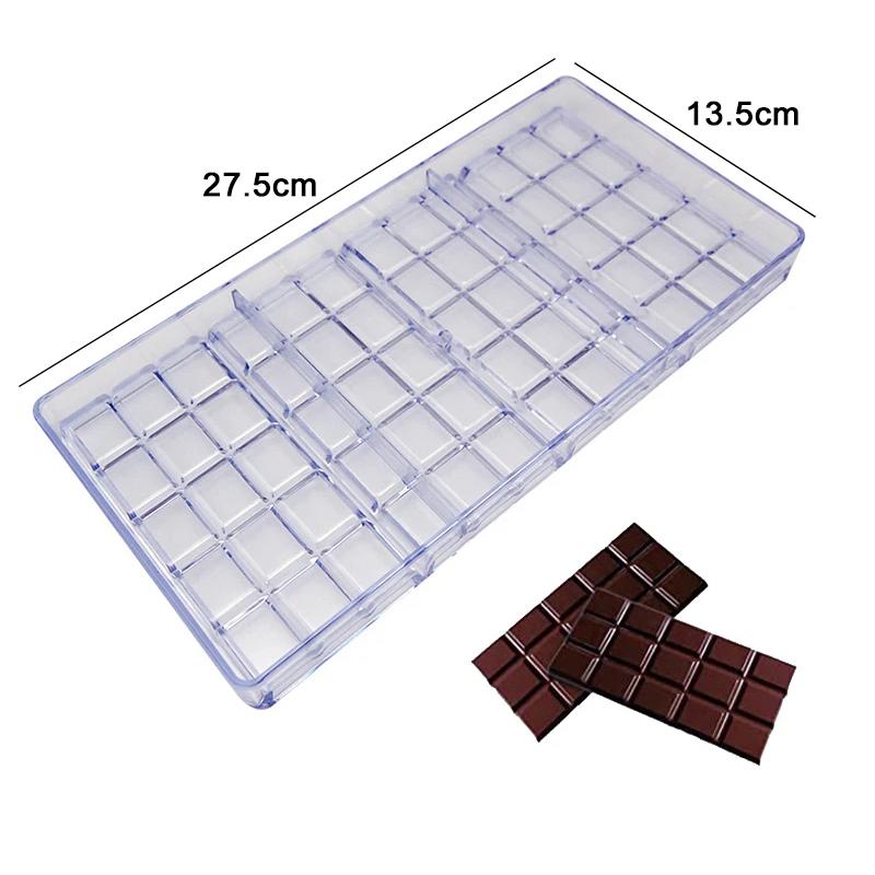 Chocolate Mold Plastic Lollipop Paper Stick Household Kitchen DIY Baking Tool Homemade Candies Rectangle Heart-shaped TMZ