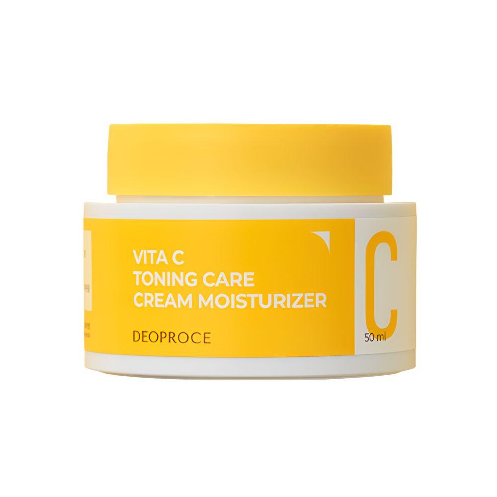 Deoproce Vita C Toning Care Cream Moisturizer 50ml Brightening Daily Face Cream for Dark Spots and Dull Skin
