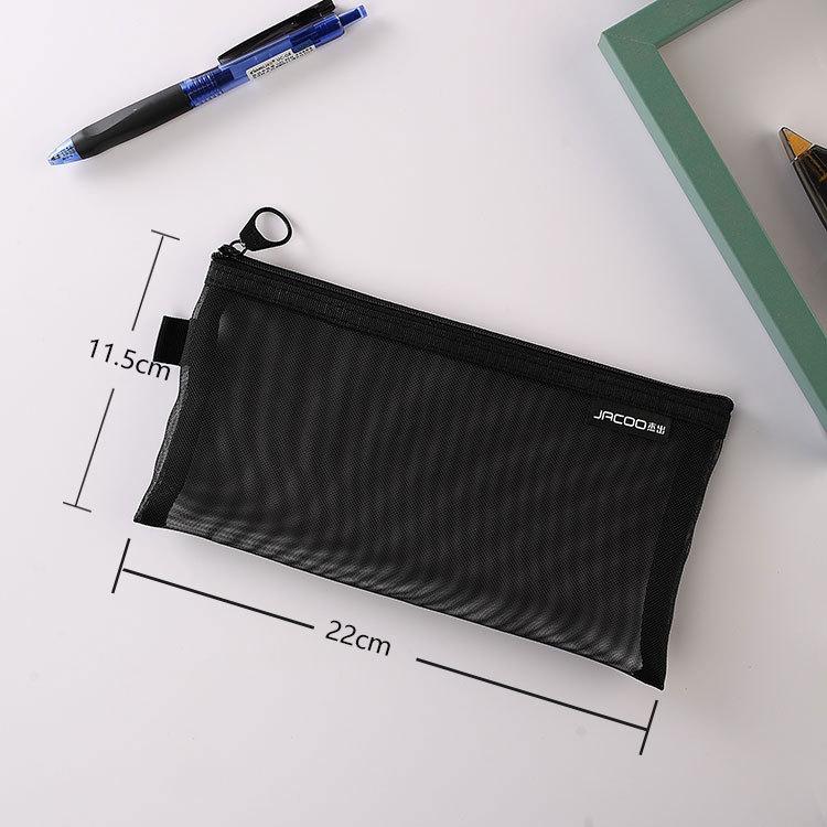 Makeup Brush Travel Case Cosmetic Toiletry Bag Organizer for Men Women Beauty Tools Zipper Mesh Pouch Wash Storage Pencil Bags