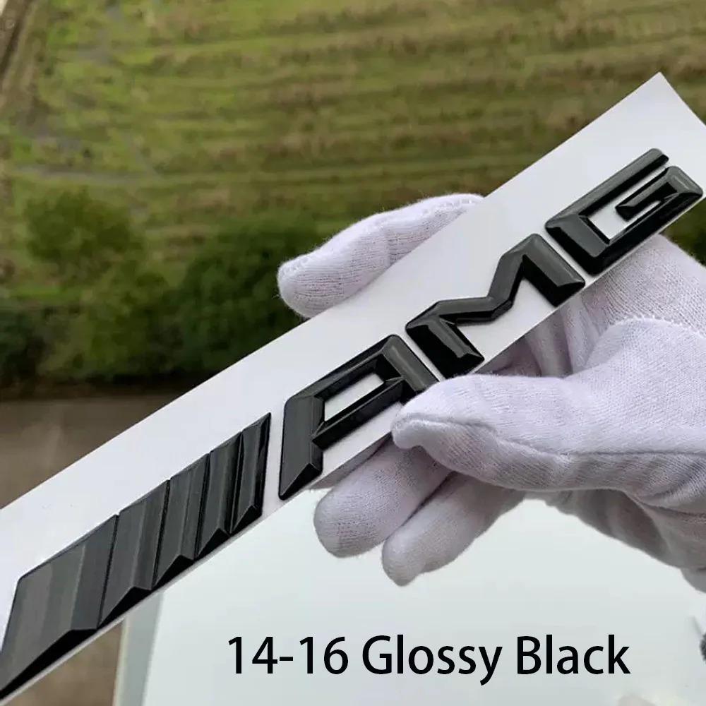 For Mercedes Benz AMG 1pcs 3D Car Rear Trunk emblem Decal Letters Sticker A B C E G CLA W211 W203 W204 W210 W124 accessories QG2