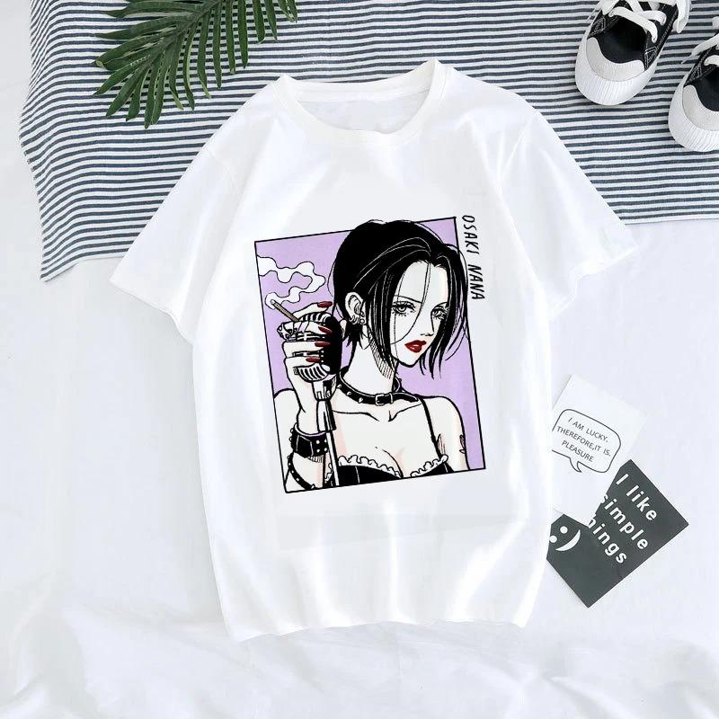 ZX TEE Nana Anime T-Shirt Nana Anime Shirt Nana Osaki Manga Charakter Shirt BLACK STONES Merchandise Japanisches Anime Charakter Print T-Shirt