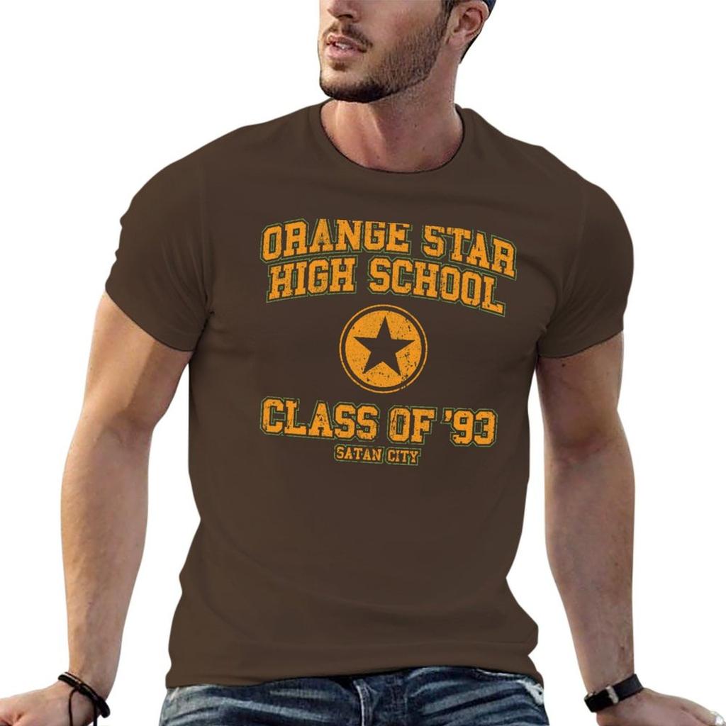 Orange Star High School Class of 93 T-Shirt Vintage Sweat Mens Champion T Shirts
