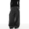 High-Waisted Pleated Wide-Leg Trousers Women Men Comfortable Loose Fit Casual Pants 2025