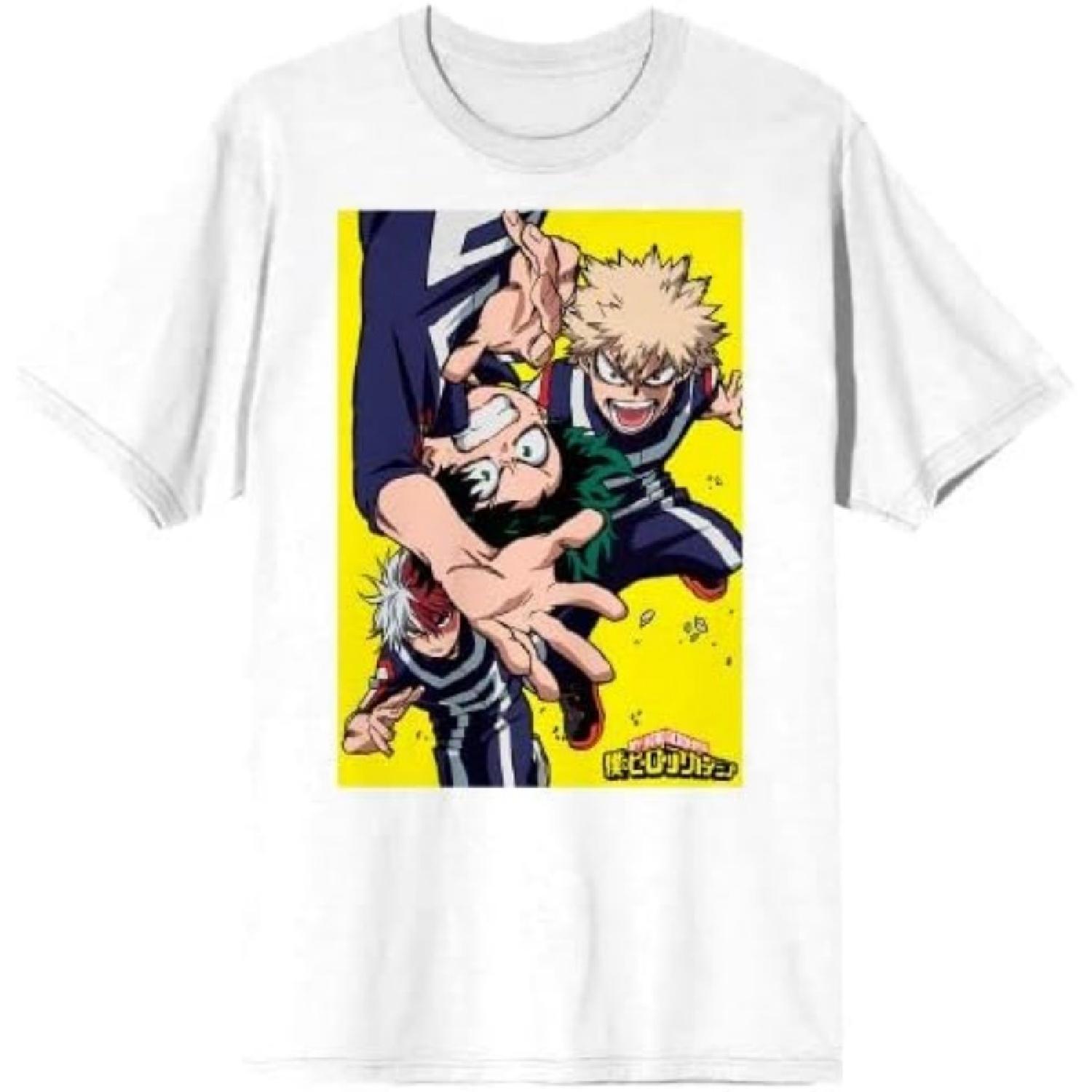 Bioworld My Hero Academia Character Group Men s White Graphic Tee XXXXXL белый