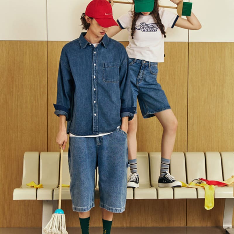 Bananasisters Banana Logo Embroidered Vivid Ball Cap Red