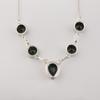 Green Tourmaline Gemstone Silver Elegant Necklace 16-18" 925 Sterling Silver Women Jewelry For Birthday Gift RN-3-7