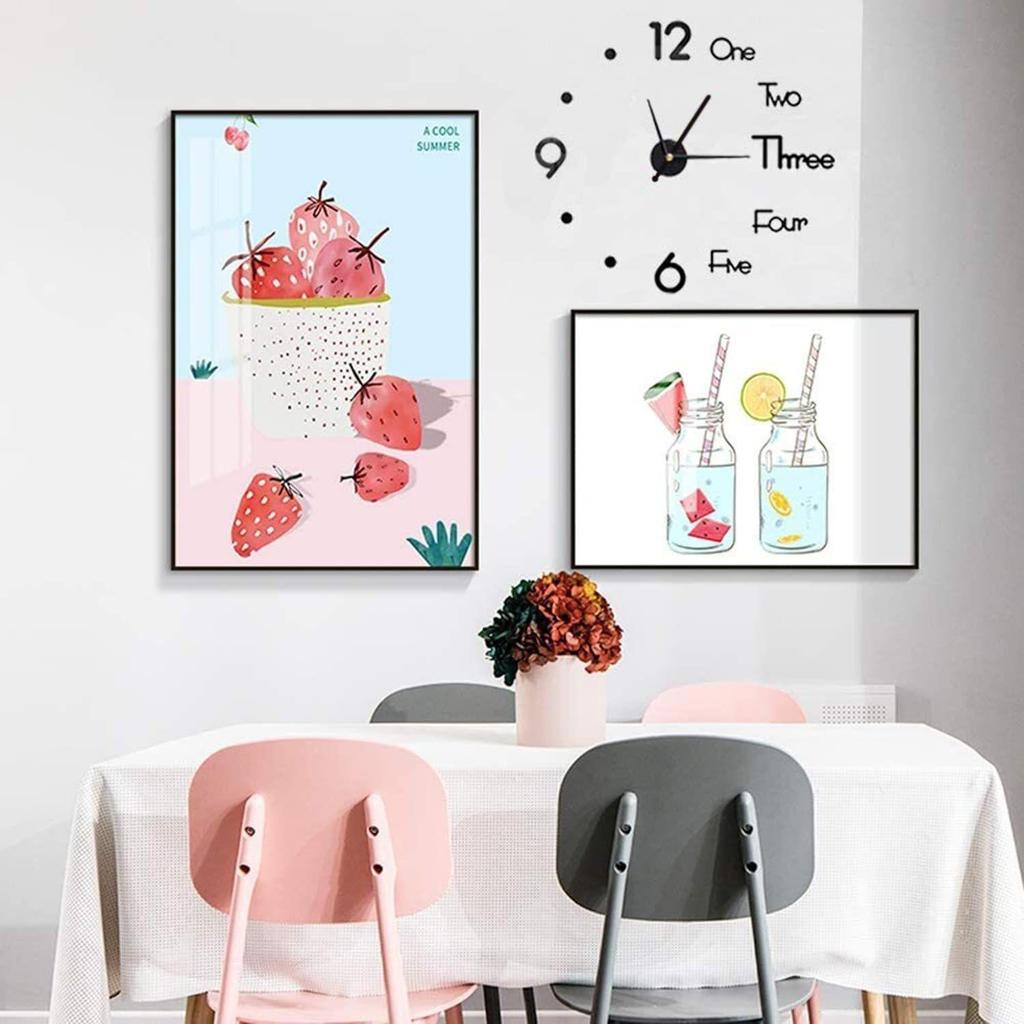 Ceas analogic din plastic EVA fără ticăit, fără ramă, cu mărimi ajustabile (25 cm - 50 cm) pentru Living, Dormitor, Decor Birou, Cadou pentru Casă, Negru