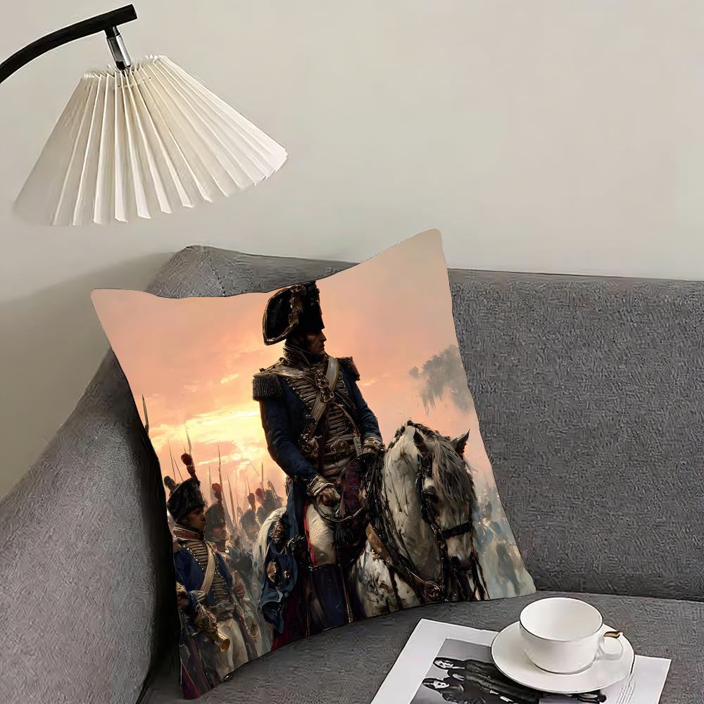 Napoleon Bonaparte Umělecký Potah na Polštář Povlak na Polštář Ultra Měkká Kůže Šetrná Látka Oblakově Podobné Pohodlí Skrytý Zip