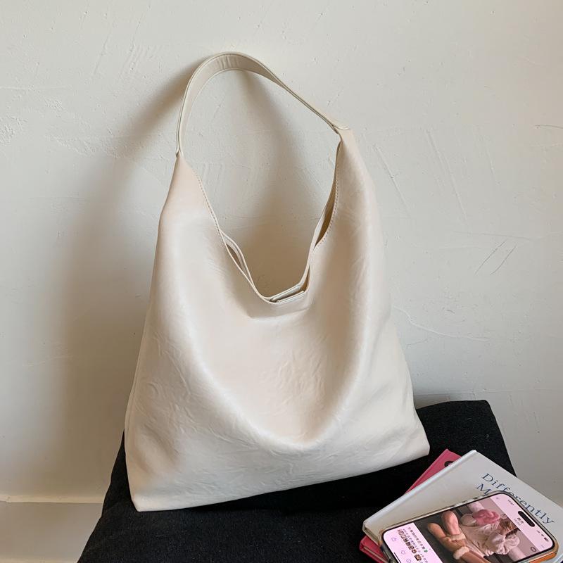 Retro Bag Women's Large-capacity New Summer Versatile Simple Shoulder Mother and Child Bag Commuter Tote Bag