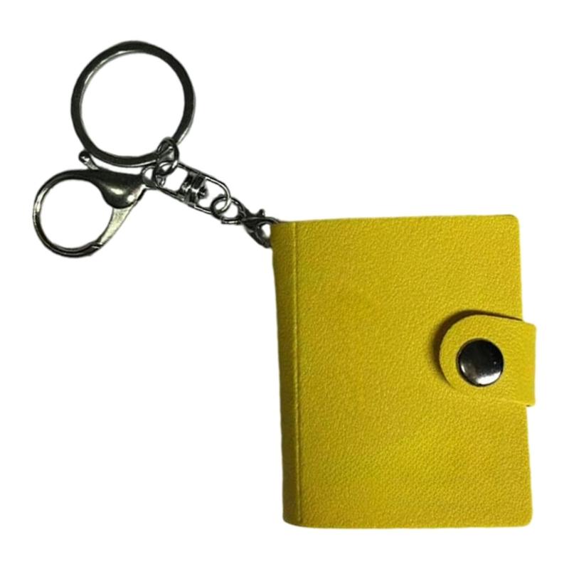 Photocard Binder Album Mini Photo Album with Keychains Mini Photo Card Books Holder with Pendants DIY Keychian 40 Pocket