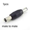5pcs Male to Male Plug 12V DC Power Connector Jack CCTV Mounting Adaptor Socket 5.5x2.1mm