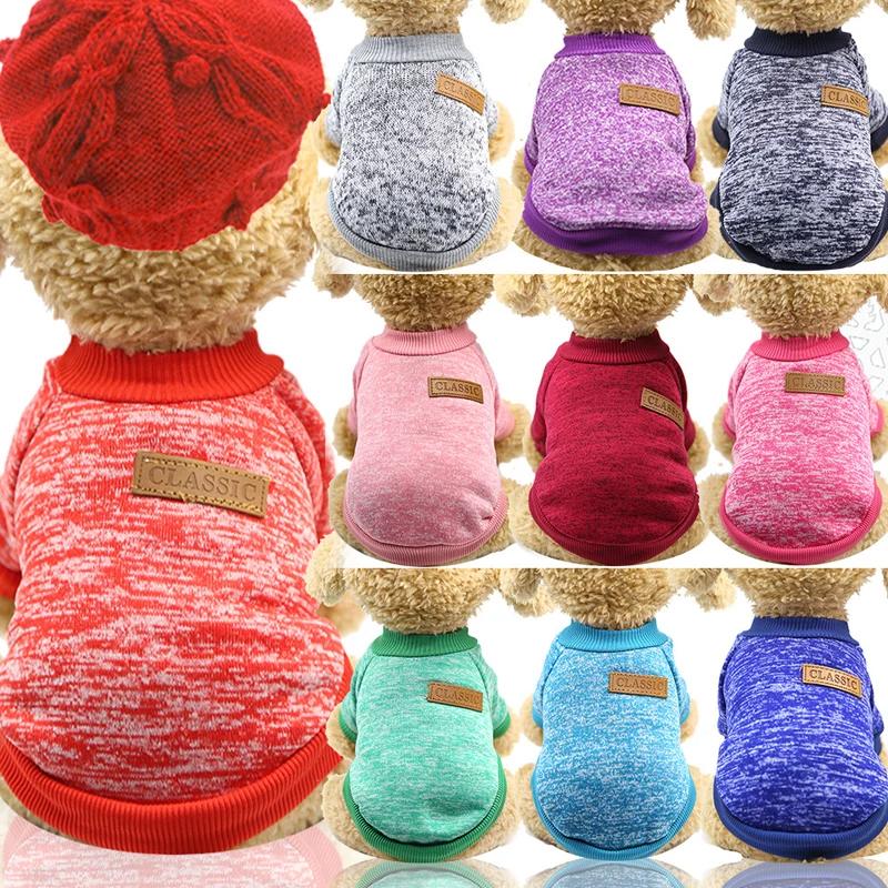 Sweat-shirt Chaud Classique Pour Animaux De Compagnie  Vêtements Pour Chiots Et Chatons Manteau Pour Petits Chiens Dog Sweaters