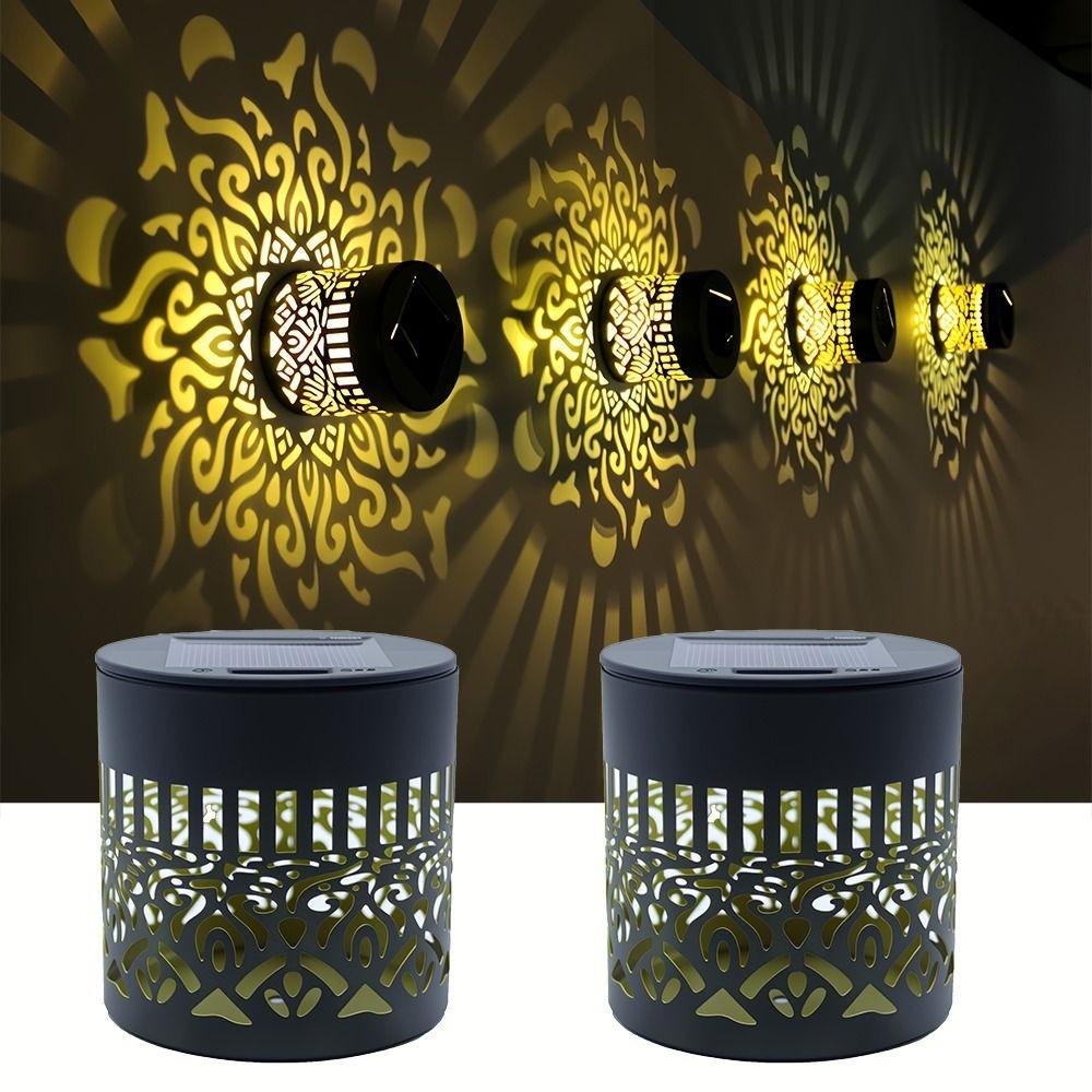 LED Garden Decorative Light Waterproof Fence Wall Light Solar Wall Lamp Pathway Landscape