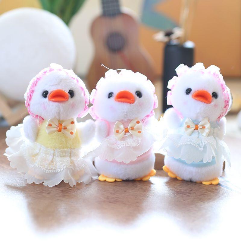 Duck Small Plush Keychain Charm Pp Cotton Filling Children Toys Gift Doll Bags