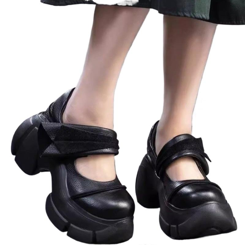 Fashion 2025 New High Heel Women's Sandals Lace-up Platform Shoes Casual Fashion Women's Shoes High Heels Mary Jane Shoes