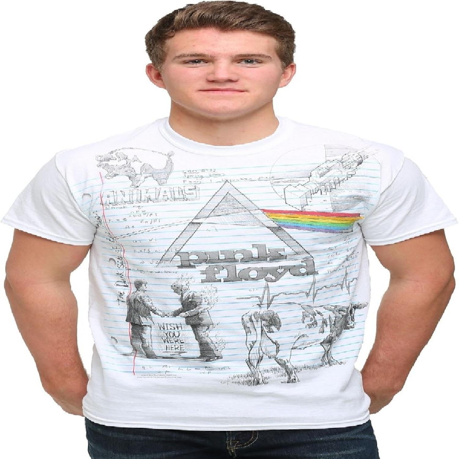Синяя мужская футболка Floyd Sketch XXXXXL белый