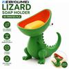 3D Geprinte Hagedis Zeepbakje Heet Creatieve Cartoon Reptiel Zeep Opbergorganisator Sleutel Opbergdoos Bureau Decor Badkamer Accessoires