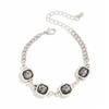Adjustable Black Diamonds Necklace Matching Bracelet Alloy Texture for Comfortable Everyday Wear Versatile Accessory