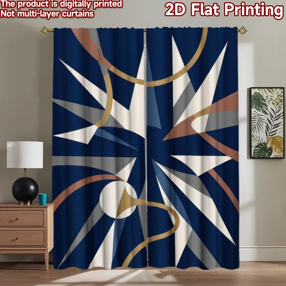 2D flat Photography Backdrop Background Banner Geometric Starburst Design 100% Polyester Family Party Decoration for Bedroom