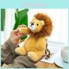 Cartoon Lion Plush Toy Keychain Animal Cartoon Short Plush Backpack Charm Gift