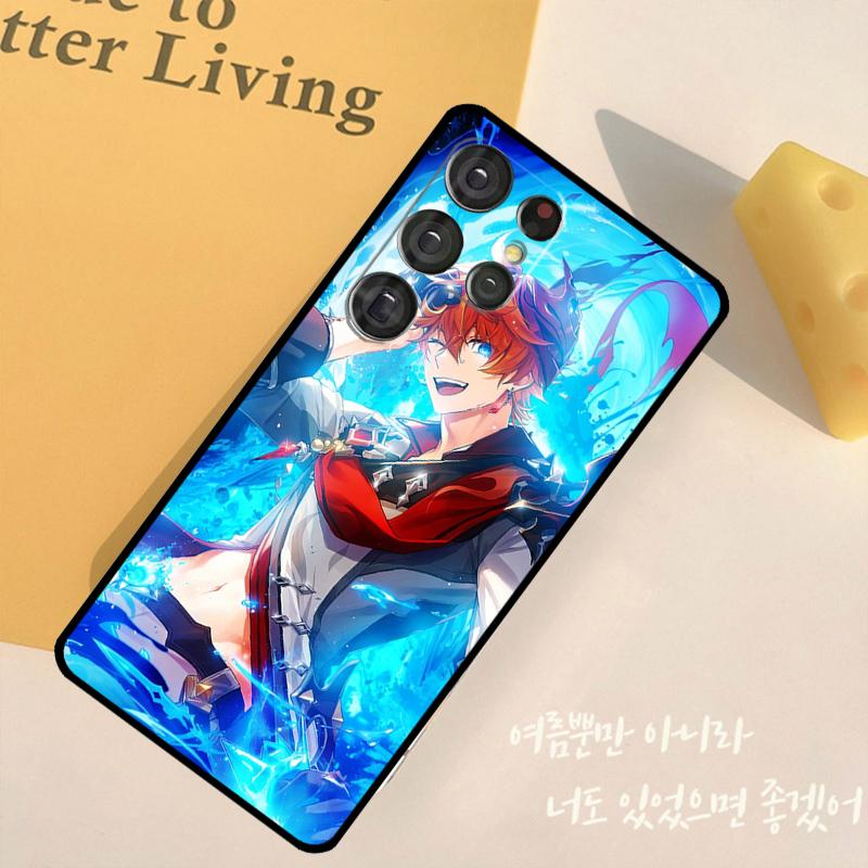 Genshin Impact Tartaglia Phone Case For Samsung Galaxy S25 Ultra S9 S10 S20 S22 S21 S23 FE S24 Plus Back Cover Shell