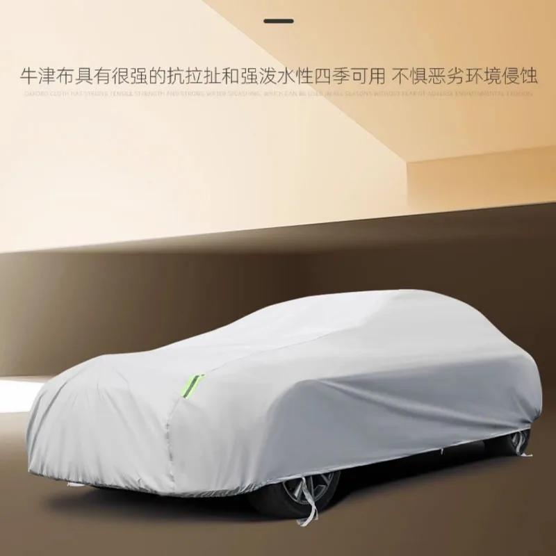 

For Tesla model Y Cover Rain Frost Snow Dust Waterproof Protection Exterior Car Protector Covers Anti UV Outdoor Sun Reflective серебряный