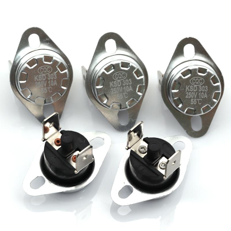 1PCS KSD301 KSD303 10A 45 ~ 150 C Degrees Celsius Manual Reset Thermostat Normally Closed Temperature Switch Temperature Control