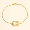 Moissanit-Polki-Armband aus 925er-Sterlingsilber mit Gold-Finish